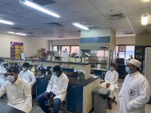 An Inspection Visit to the Student Laboratories by the Executive Team in the Department of Chemistry